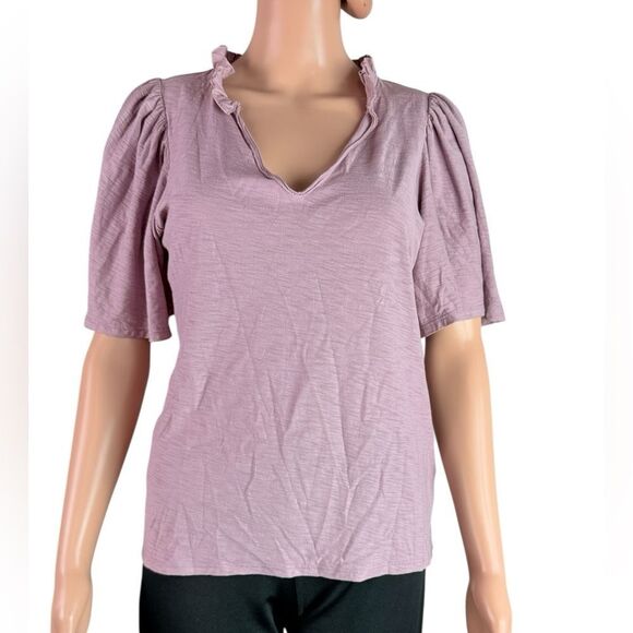 Nation LTD Lavender Prima Cotton T-Shirt - Picture 1 of 6